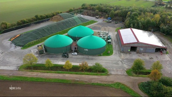 Biogasanlage von oben. © Screenshot 