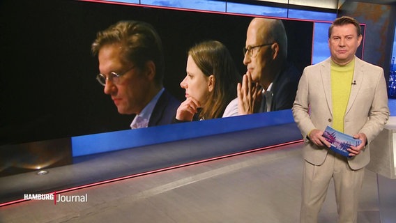 Moderator Jens Riewa im Studio © Screenshot 