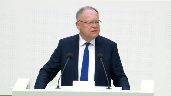Ministerpräsident Stephan Weil. © Screenshot 