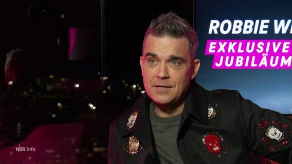Der Popstar Robbie Williams. © Screenshot 