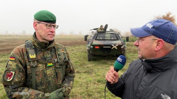 Interview mit einem Bundeswehr Kapitän. © Screenshot 