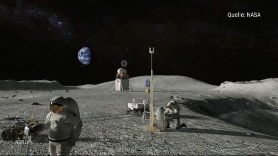 Ein Astronaut auf dem Mond. © Screenshot 