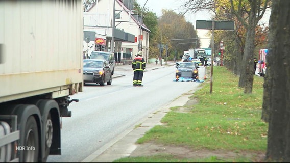 Der Unfallort auf der Amsinckstraße in Hamburg. © Screenshot 