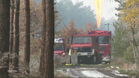 Feuerwehreinsatz nach Güterzugunfall in Niedersachsen. © Screenshot 