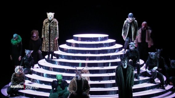 Eine Szene des Theaterstückes "Die Rache der Fledermaus" am Thalia Theater. © Screenshot 