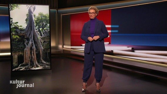 Die Moderatorin Julia Westlake. © Screenshot 