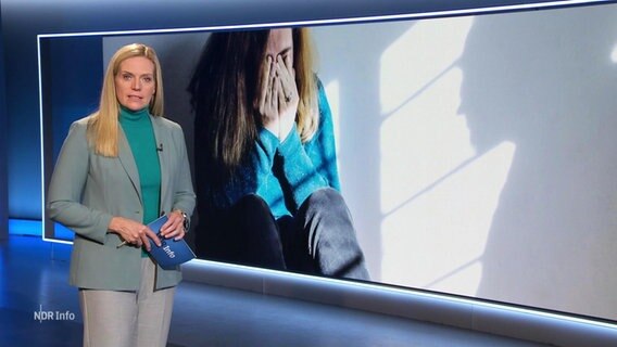 Nachrichtensprecherin Juliane Möcklinghoff. © Screenshot 