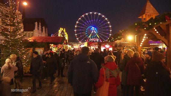 Der Rostocker Weihnachtsmarkt. © Screenshot 