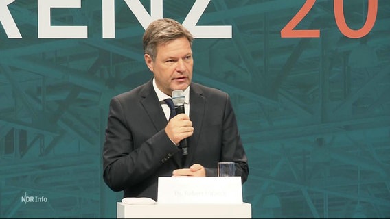 Robert Habeck auf der Wattenmeerkonferenz. © Screenshot 