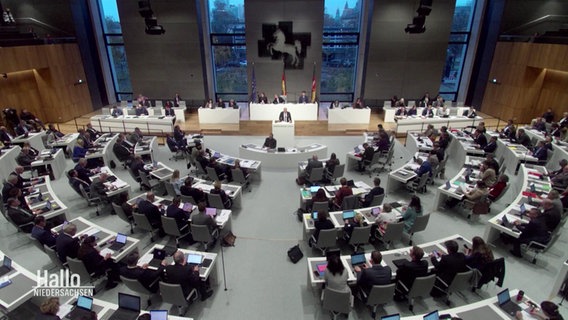 Der Niedersächsische Landtag © Screenshot 