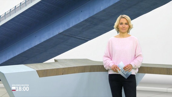 Marie-Luise Bram moderiert das Schleswig-Holstein Magazin. © Screenshot 
