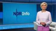 Susanne Stichler moderiert NDR Info 21:45. © Screenshot 