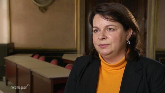 Die Ministerin Stefanie Drese. © Screenshot 