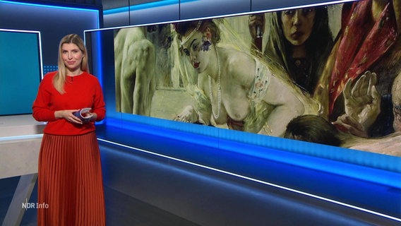 Bibiana Barth moderiert NDR Info um 14 Uhr. © Screenshot 