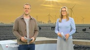 Gabi Lüeße und Henrik Hanses moderieren das Schleswig-Holstein Magazin. © Screenshot 