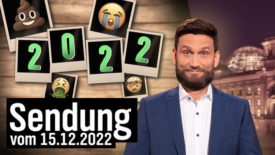 Christian Ehring blickt zurück auf ein Scheißjahr 2022. © NDR 