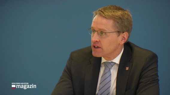 Ministerpräsident Daniel Günther stellt Haushaltentwurf 2023 vor. © Screenshot 