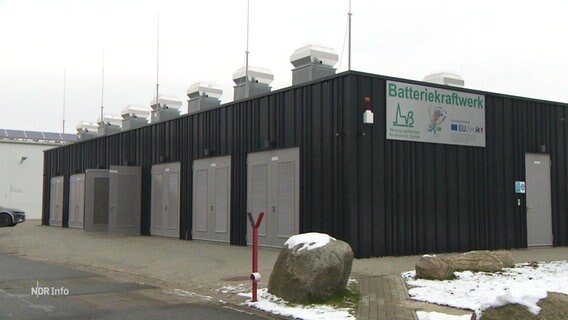 Ein Batteriekraftwerk in Bordesholm. © Screenshot 