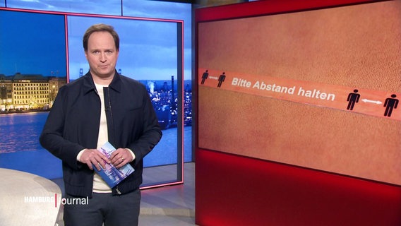 Christian Buhk moderiert das Hamburg Journal um 18:00 Uhr © Screenshot 