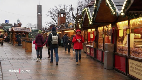 Der Wandsbeker Weihnachtsmarkt bei Regenwetter © Screenshot 
