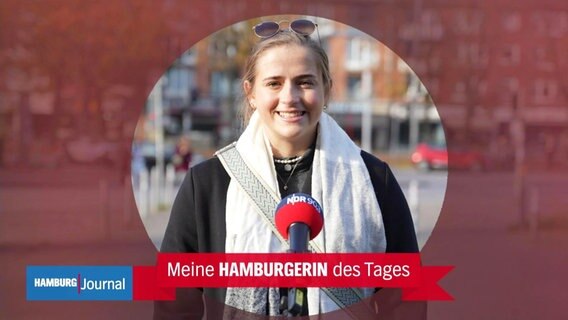 Luise Wehmeier kürt ihre Hamburgerin des Tages. © Screenshot 
