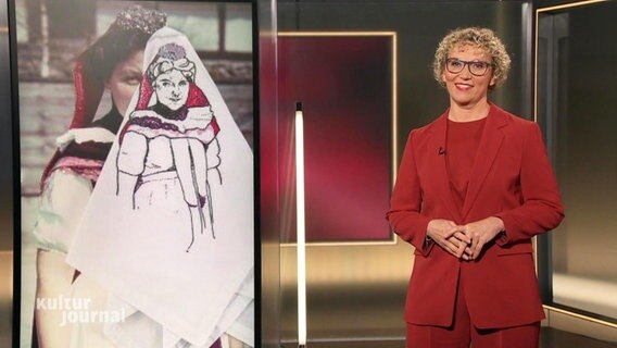 Julia Westlake moderiert NDR Kultur - Das Journal. © Screenshot 