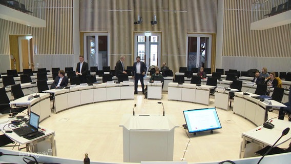 Abgeordnete im Schweriner Landtag. © Screenshot 