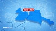 Bergedorf auf einer Hamburg-Karte © Screenshot 