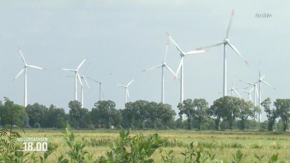 Windräder auf einem Onshore-Windpark © Screenshot 