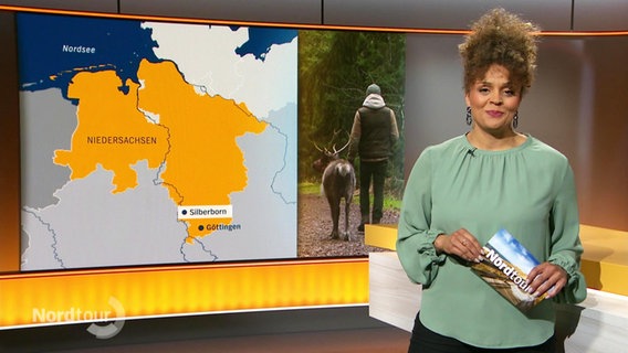 Nadja Babalola moderiert das Nordmagazin. © Screenshot 