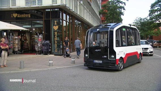 Die Hamburger Hochbahn testet in der Stadt bereits autonom fahrende Fahrzeuge. © Screenshot 