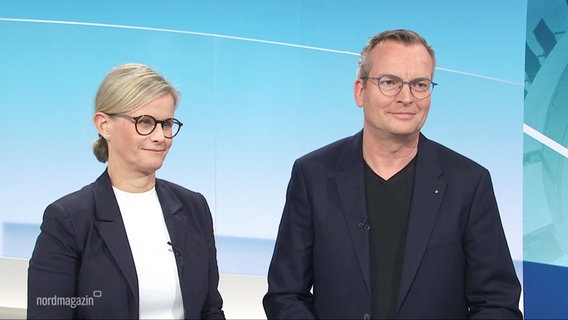 Gordana Pattet und Andreas Ebel im Studiogespräch. © Screenshot 