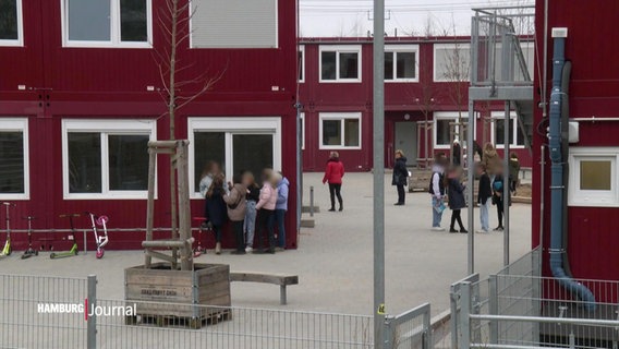 Eine Containerschule in der Hafencity. © Screenshot 