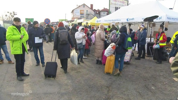 Ukrainische Flüchtlinge 2022 in  Mecklenburg-Vorpommern. © Screenshot 