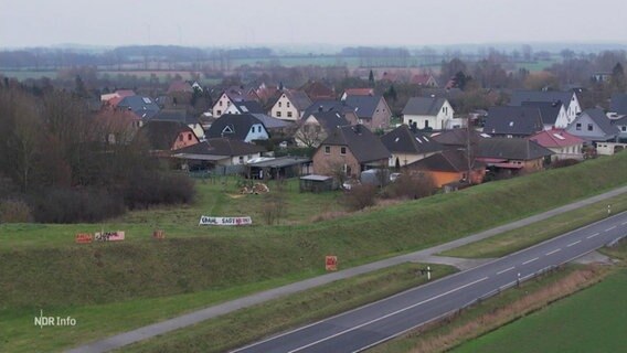 Das Dorf Upahl aus der Vogelperspektive. © Screenshot 