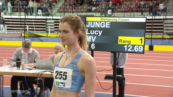 Weitspringerinen Lucy Junge. © Screenshot 