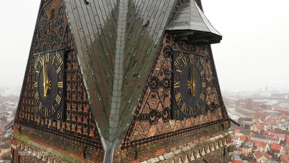 Der Turm der Marienkirche in Wismar © Screenshot 
