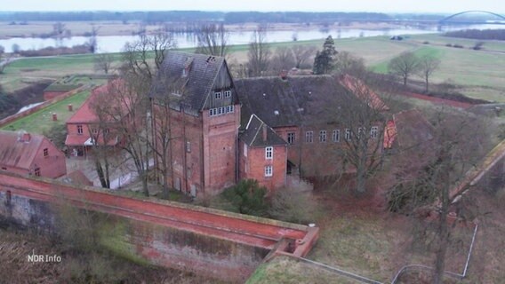 Die Dömitzer Festung von oben © Screenshot 