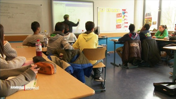 Eine Schulklasse beim Unterricht © Screenshot 