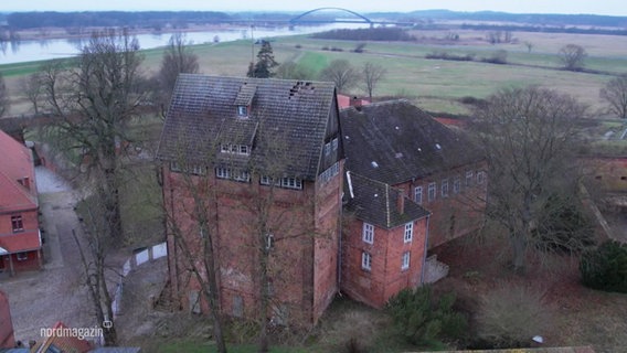 Die Festung Dömitz aus der Luft betrachtet. © Screenshot 