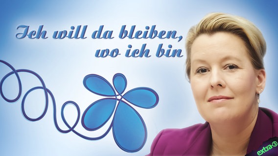 Berlins Bürgermeisterin Franziska Giffey von der SPD: Ich will da bleiben, wo ich bin. © NDR 