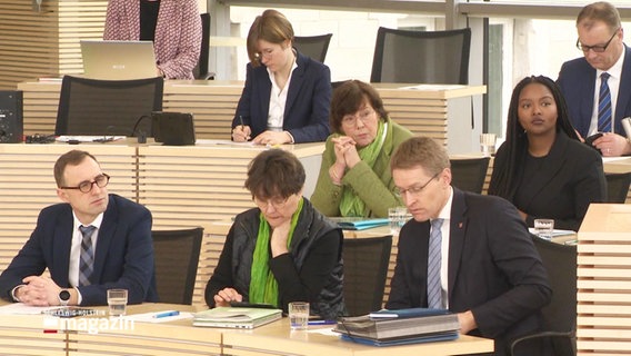 Politiker des Kieler Landtags © Screenshot 