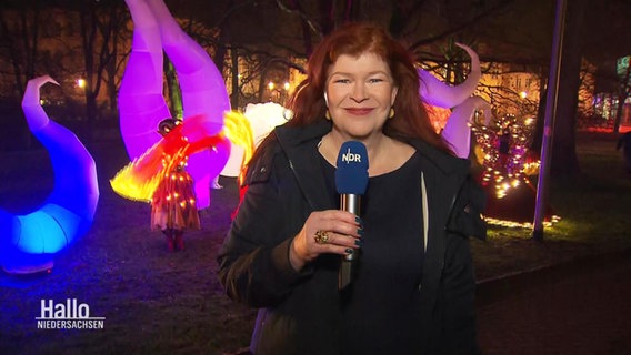 Sophie Mühlmann beim Lichterfest. © Screenshot 