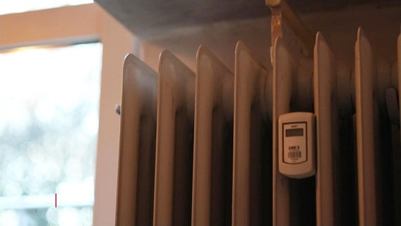 Heizkörper mit Temperaturanzeige © Screenshot 