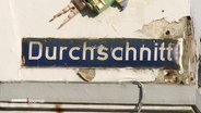 Ein Straßenschild mit der Aufschrift "Durchschnitt". © Screenshot 