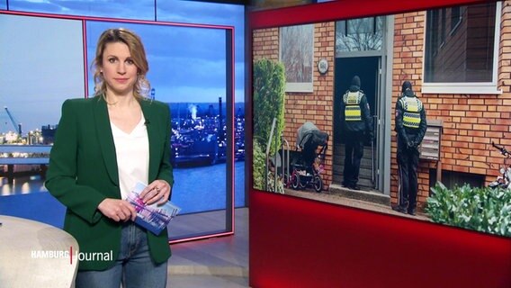 Eva Diedirch moderiert das Hamburg Journal © Screenshot 