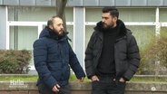 Zwei Männer aus Syrien in Deutschland: Wallat und Mohammad Bakr © Screenshot 