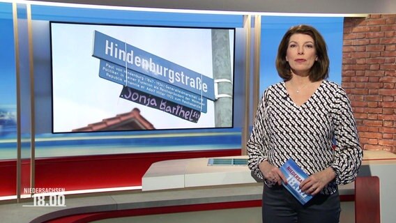 Sandrine Harder moderiert Niedersachsen 18.00. © Screenshot 