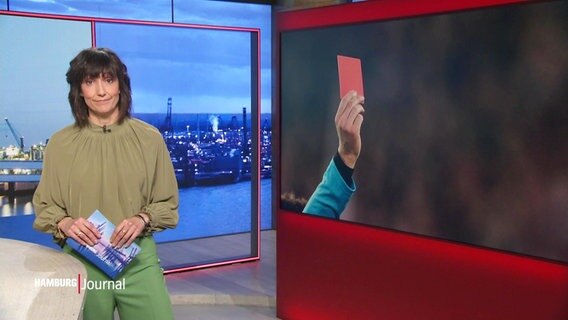 Theresa Pöhls moderiert das Hamburg Journal um 18.00 Uhr. © Screenshot 