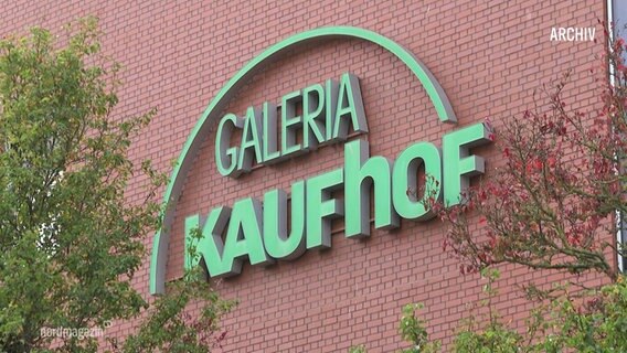 Der Schriftzug des Kaufhauses Galeria Kaufhof © Screenshot 